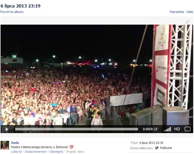 Doda udowadnia, że na jej koncerty przychodzą tłumy (VIDEO)