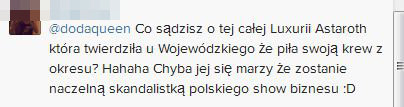 Doda postanowiła bronić Luxurii Astaroth!