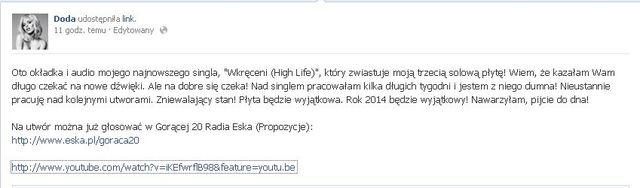 Nowy singiel Dody Wkręceni (High Life) będzie hitem? (VIDEO)