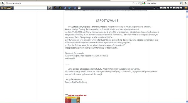 Akcja Katolicka przeprosiła Dodę