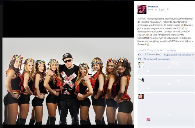 Donatan z nagą Olą Ciupą reklamuje nowy kawałek - Slavica Donatan z nagą Olą Ciupą reklamuje nowy kawałek - Slavica