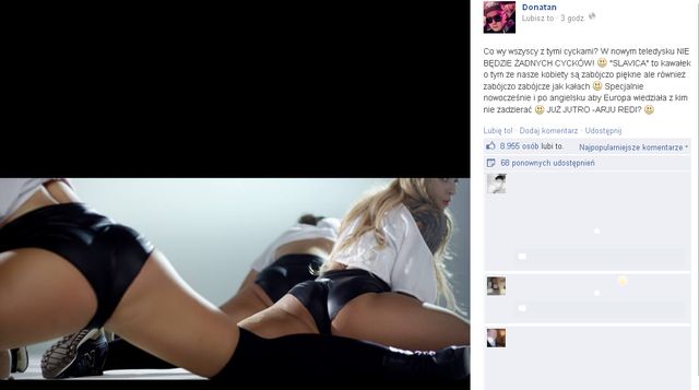 Donatan z nagą Olą Ciupą reklamuje nowy kawałek - Slavica Donatan z nagą Olą Ciupą reklamuje nowy kawałek - Slavica