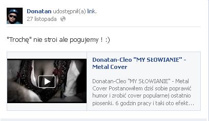 Słyszeliście już Donatana w wersji metalowej? (VIDEO)