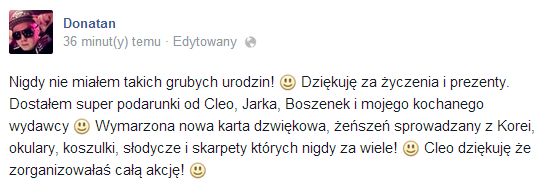 Donatan chwali się urodzinowymi prezentami (FOTO)