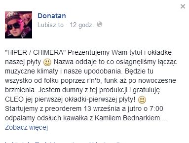 Jest okładka płyty z Cleo i kawałek z Bednarkiem FOTO+VIDEO