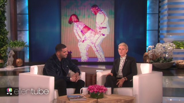 Ellen Degeneres zapytała Drake'a o jego relacje z Rihanną Ellen Degeneres zapytała Drake'a o jego relacje z Rihanną