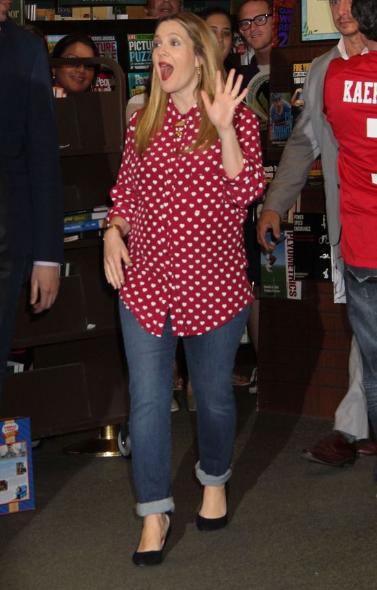 Drew Barrymore zdradziła, ile już przytyła w ciąży