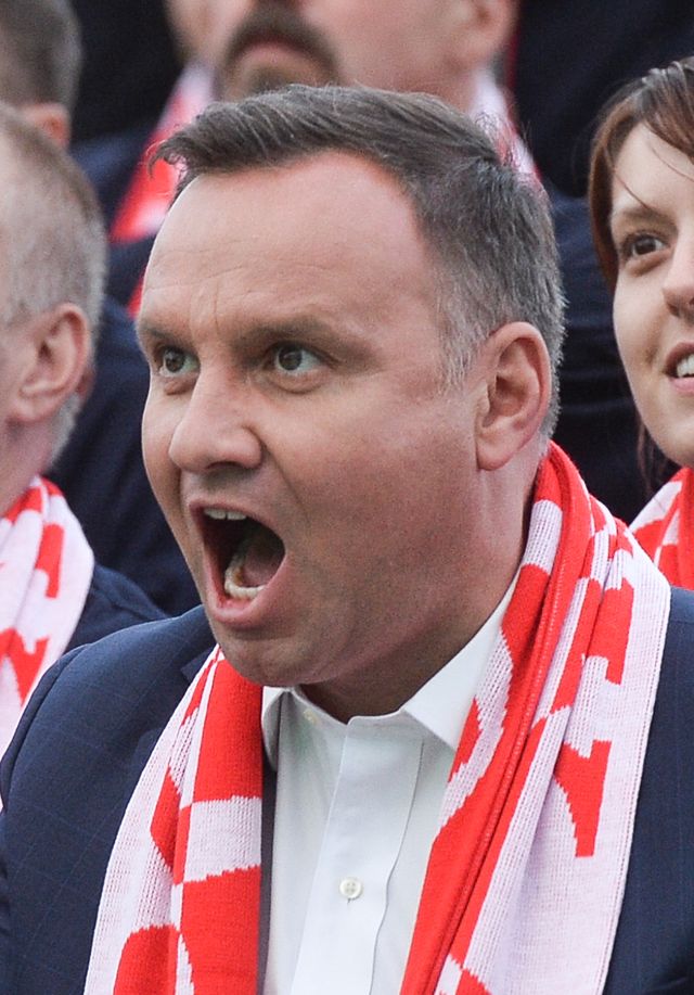 Miny Andrzeja Dudy najlepszym podsumowaniem meczu Polska - Kolumbia Miny Andrzeja Dudy najlepszym podsumowaniem meczu Polska - Kolumbia