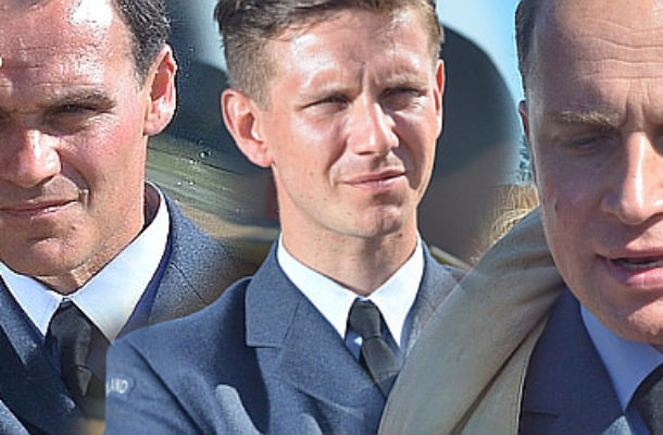 Adamczyk, Wieczorkowski i Zakościelny na planie filmu Dywizjon 303 (FOTO)