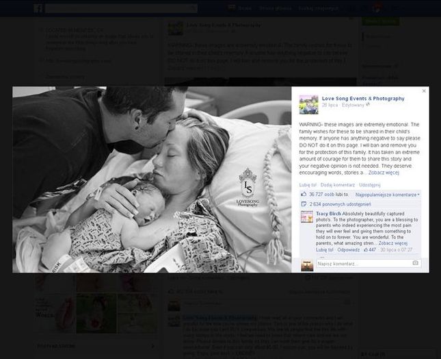 Ich córka zmarła. Poprosili o sesję zdjęciową na pożegnanie Ich córka zmarła. Poprosili o sesję zdjęciową na pożegnanie