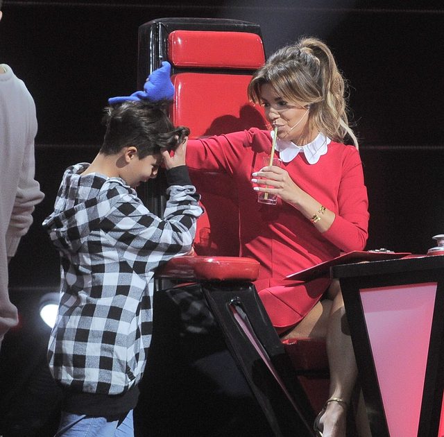 Edyta Górniak z Allanem na planie The Voice (FOTO)