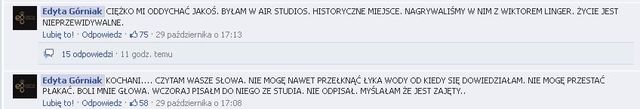Edyta Górniak: Nie mogę przełknąć wody, rozpadłam się 