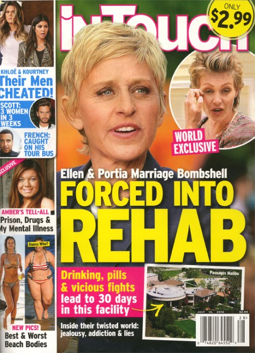 Żona Ellen DeGeneres spędziła 30 dni na odwyku!