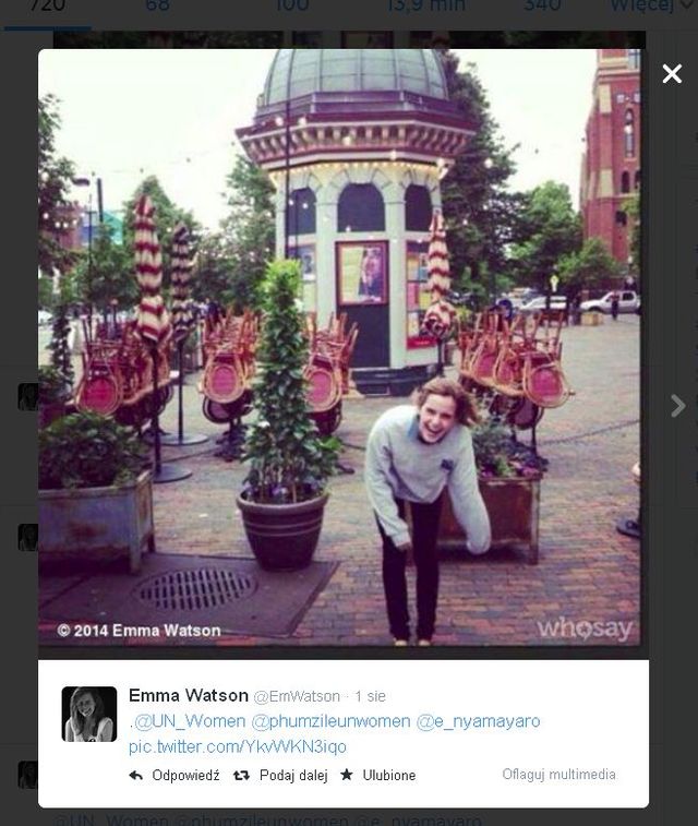 Emma Watson wspiera tureckie kobiety krytykowane za...