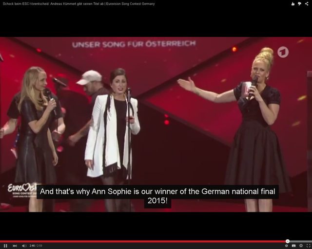 Zamieszanie wokół reprezentanta Niemiec na Eurowizji [VIDEO]