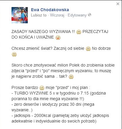 Ewa Chodakowska zapowiada własną metamorfozę (FOTO) Ewa Chodakowska zapowiada własną metamorfozę (FOTO)