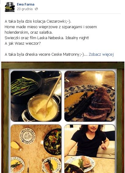 co jada Ewa Farna? (FOTO) co jada Ewa Farna? (FOTO)