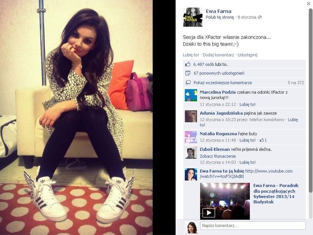 Ewa Farna chwali się stylizacjami z X Factora (FOTO)