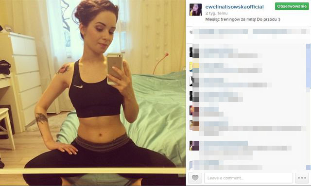 Polska artystka chwali się płaskim brzuchem (FOTO)