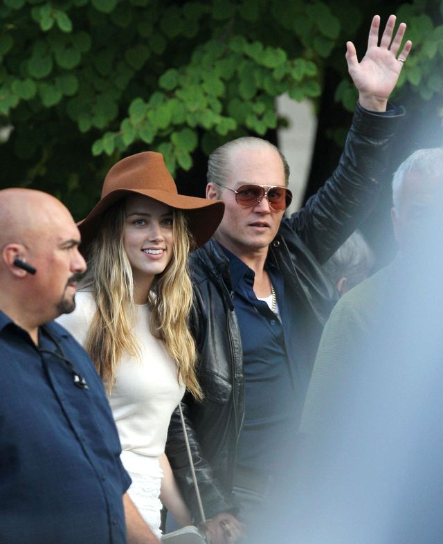 Amber Heard odwiedziła Johnny'ego Deppa na planie (FOTO)