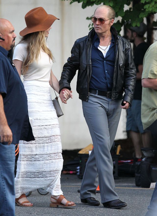 Amber Heard odwiedziła Johnny'ego Deppa na planie (FOTO)