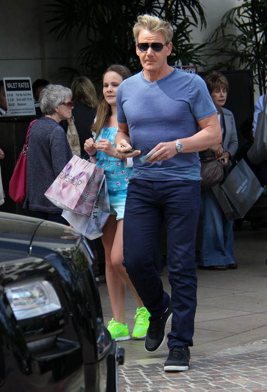 Gordon Ramsay z córką na zakupach (FOTO)