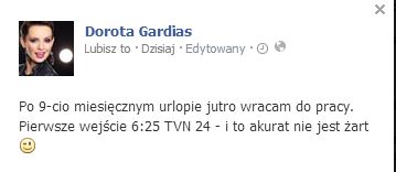 Dorota Gardias przedłużyła włosy? (FOTO) Dorota Gardias przedłużyła włosy? (FOTO)