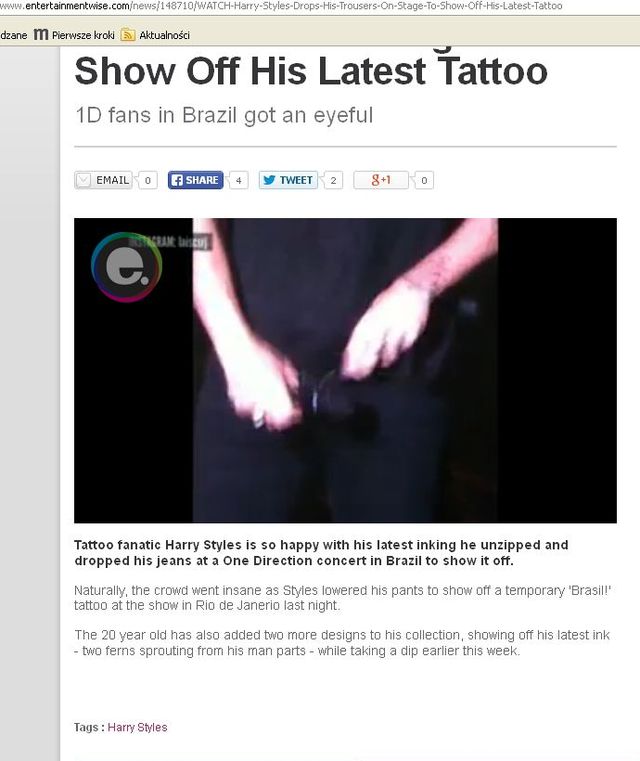 Harry Styles zdjął spodnie na scenie [VIDEO]