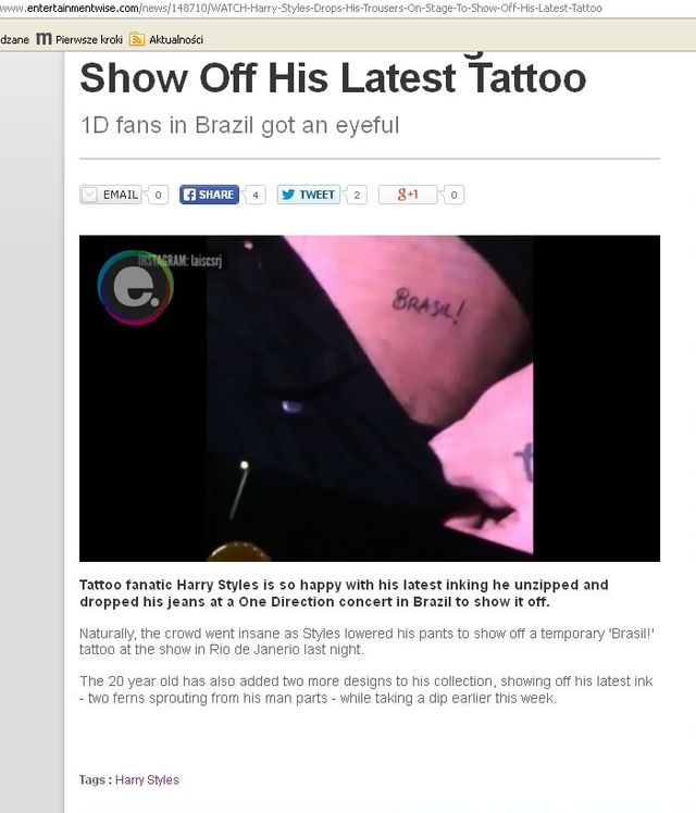 Harry Styles zdjął spodnie na scenie [VIDEO]