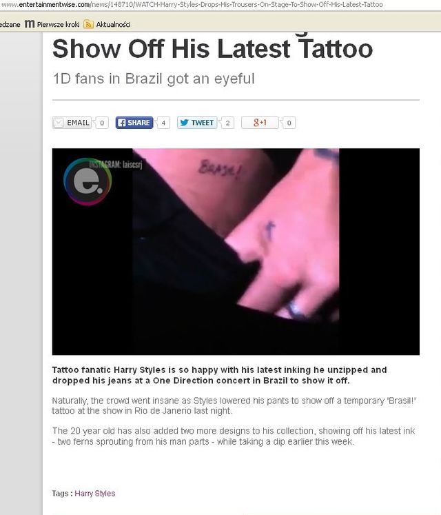 Harry Styles zdjął spodnie na scenie [VIDEO]