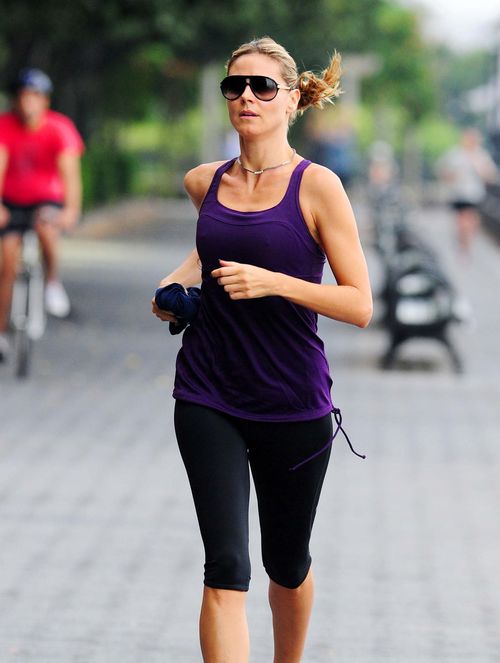 Heidi Klum biega, by zachować linię (FOTO)