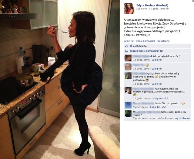 Zupa ogórkowa z nogą w garnku (FOTO)