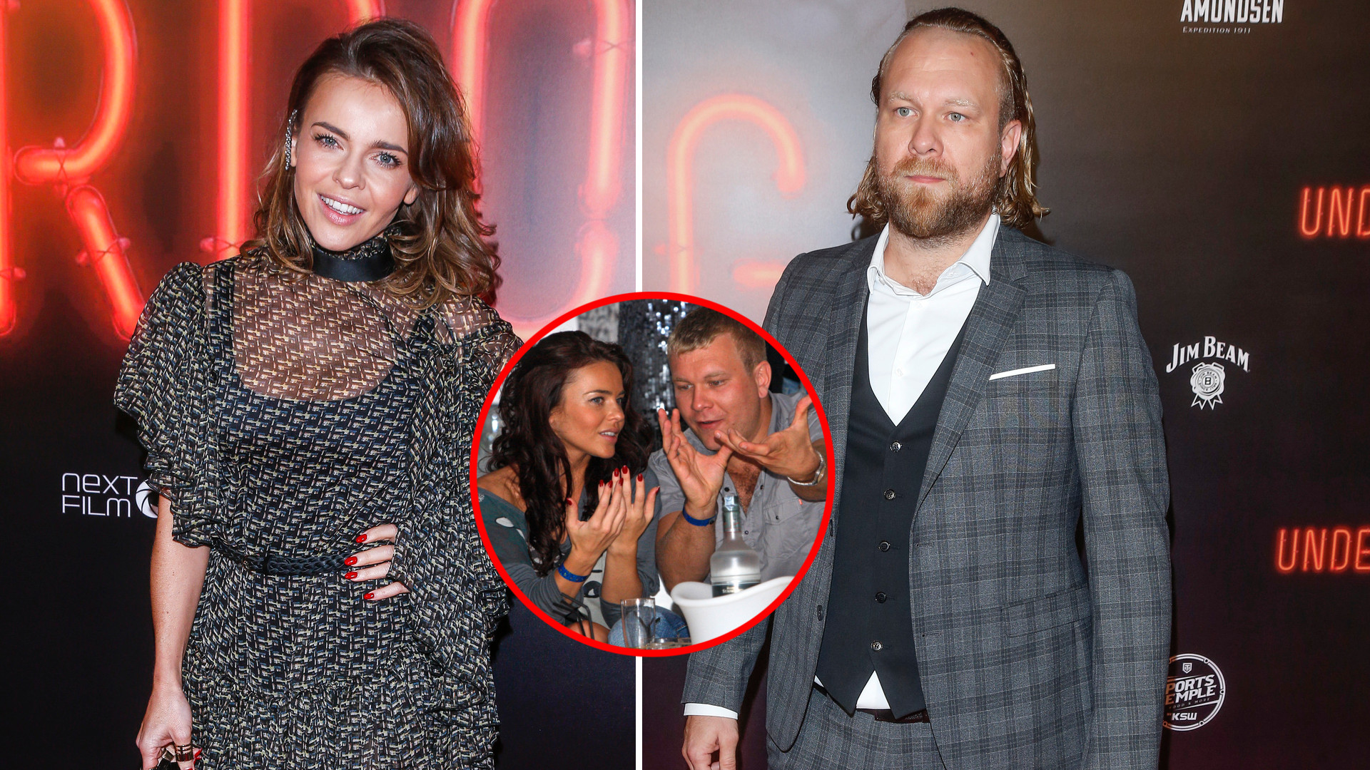 Edyta Herbuś i jej były chłopak Maciej Kawulski na premierze