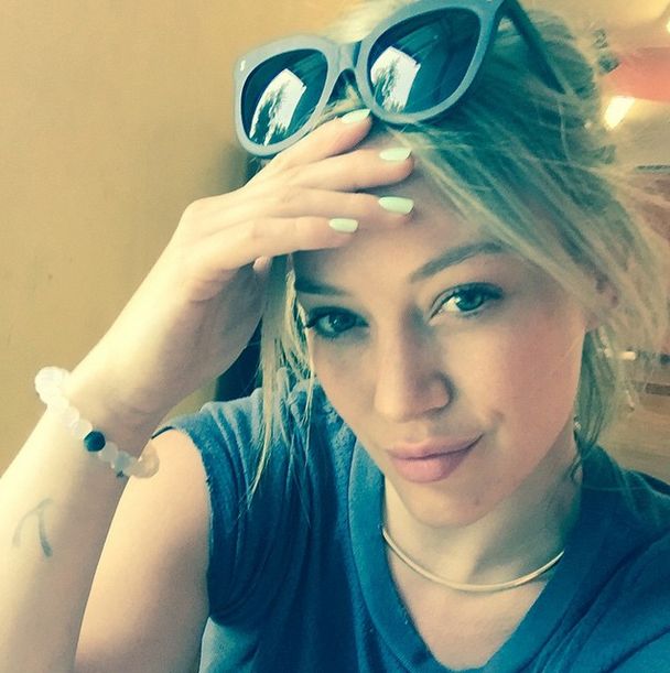 Hilary Duff już nie ma niebieskich włosów (Instagram)