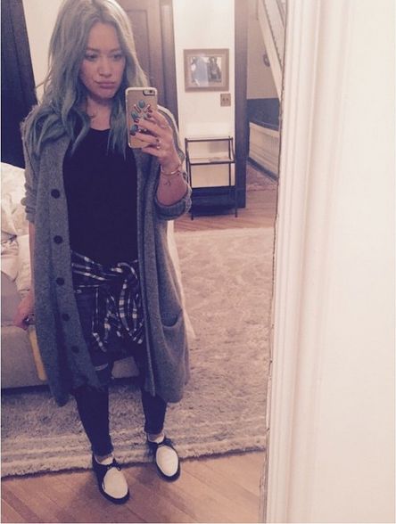 Hilary Duff już nie ma niebieskich włosów (Instagram)