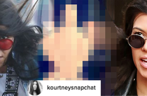 Kourtney Kardashian zupełnie NAGA na Snapchacie! (FOTO)