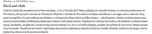 Honey została okradziona!