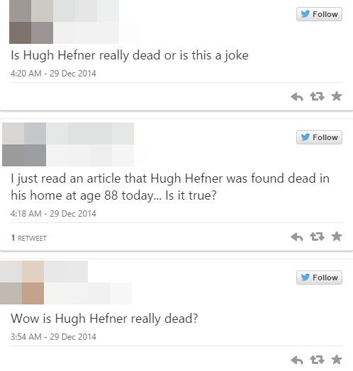 Z ostatniej chwili z FB: Hugh Hefner nie żyje!