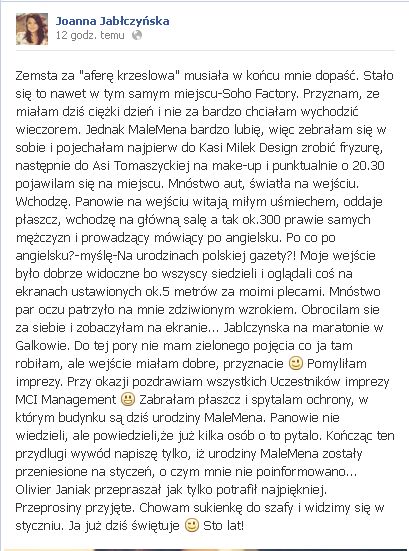 Joanna Jabłczyńska zaliczyła sporą WPADKĘ