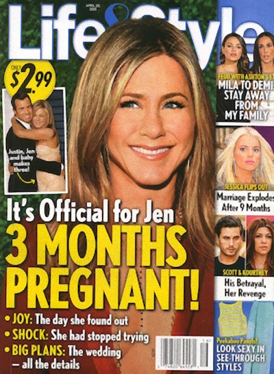 Jennifer Aniston jest w trzecim miesiącu ciąży?!