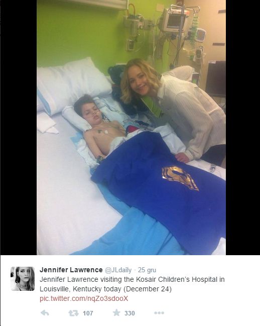 Nie uwierzycie, gdzie Jennifer Lawrence udała się na święta 