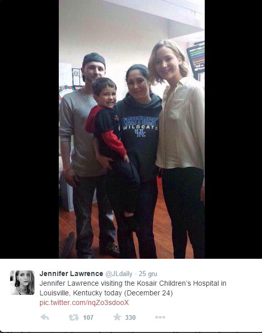 Nie uwierzycie, gdzie Jennifer Lawrence udała się na święta 