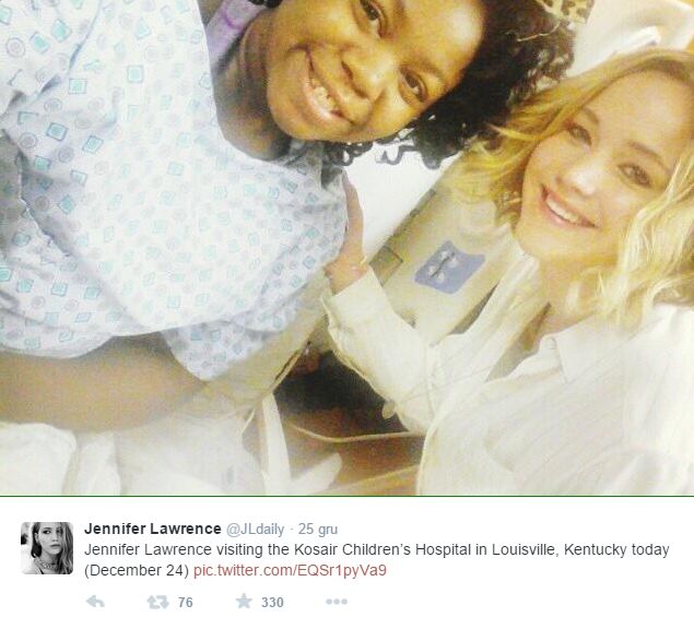 Nie uwierzycie, gdzie Jennifer Lawrence udała się na święta 