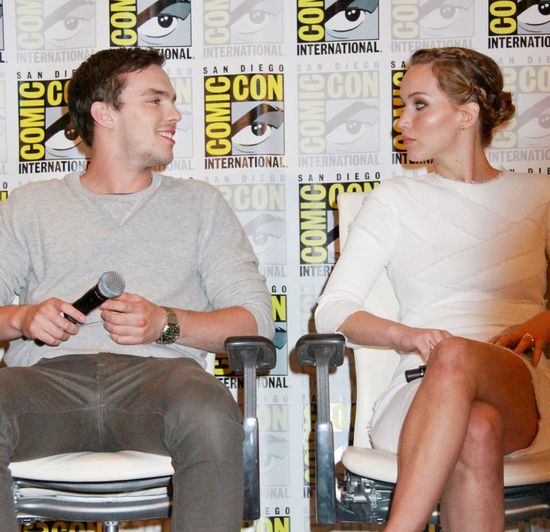 Jennifer lawrence i Nicholas Hoult razem na Comic-Con