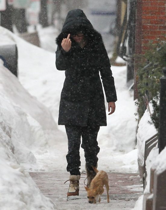 Ta gwiazda nie ma ochoty na zadymkę w towarzystwie paparazzi