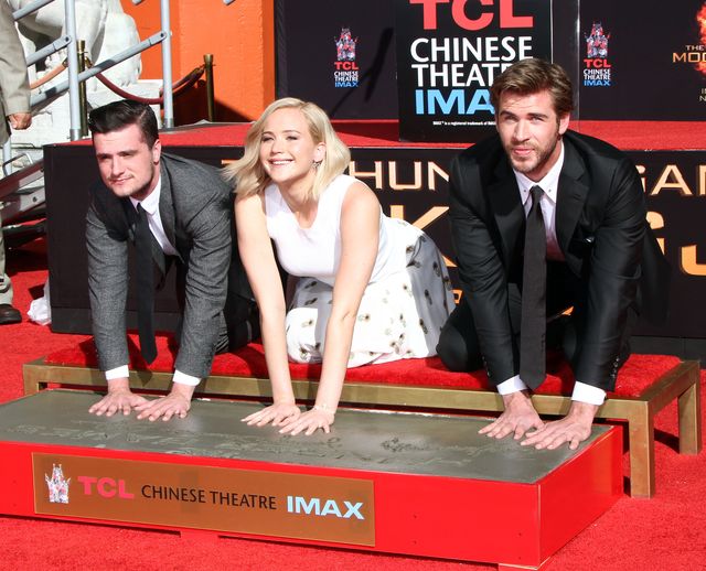 Lawrence,Hemsworth i Hutcherson zostawili swoje odciski FOTO Lawrence,Hemsworth i Hutcherson zostawili swoje odciski FOTO