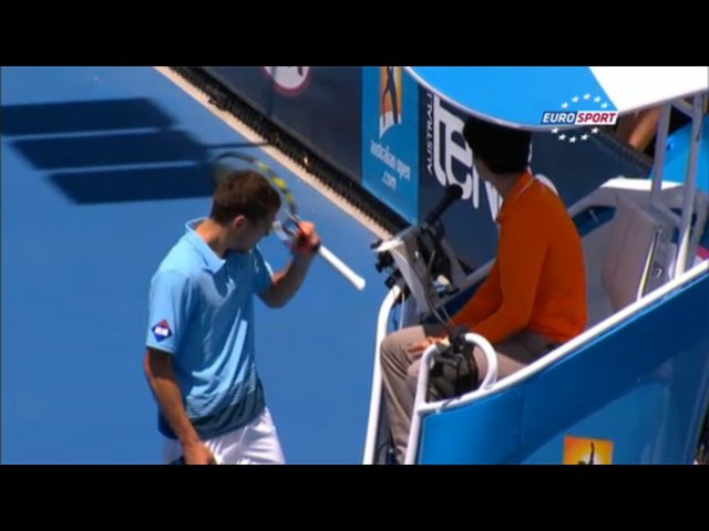 Jerzy Janowicz wszczął awanturę na korcie Jerzy Janowicz wszczął awanturę na korcie