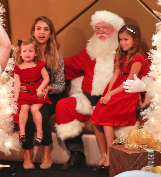 Rodzina Jessiki Alby odwiedziła świętego Mikołaja (FOTO)