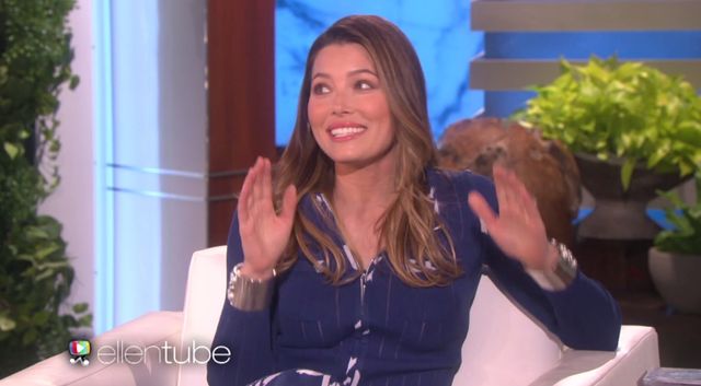 Ellen DeGeneres zapytała Jesskę Biel o ciążę