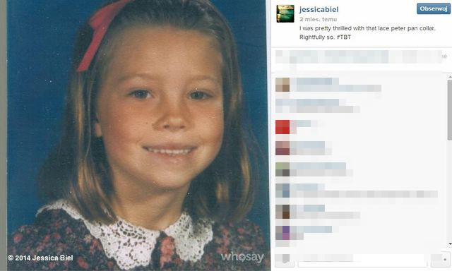 Jessica Biel pokazała mnóstwo zdjęć z dzieciństwa (FOTO)